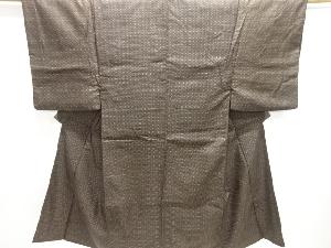 アンティーク　泥染手織り紬男物着物